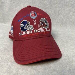 New York Giants Hat Cap Strap Back One Size NFL Football Super‎ Bowl XLII Reebok